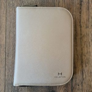 NWOT Halston Muted Gold Jewelry Portfolio Case